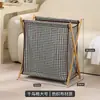 Cesta de ropa sucia, cesta de lavandería grande plegable para baño, cesta de almacenamiento de ropa sucia para el hogar de tela, transfronterizo
