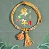 2026 Novo Estilo Pulseira com Pingente Produto Acabado Saquinho Infantil Festival do Barco-Dragão Fio de Cinco Cores de Alto Valor Pulseira Pequena de Zongzi para Bebê