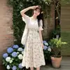 Vestido de Gasa Dulce de Verano Estilo Bosque para Mujer, Estilo Primer Amor, Diseño Francés de Nicho, Efecto Adelgazante