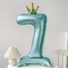 Globos de Aluminio con Película de Pie Digitales de 32 pulgadas Adecuados para Cumpleaños, Fiestas, Aniversarios, Ceremonias de Graduación