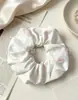 Elástico de cabelo de tecido floral, scrunchie fofo para rabo de cavalo para mulheres, acessório de cabelo estilo coreano, suprimento para joalherias, direto da fábrica