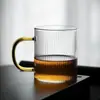 [Entrega em 24 Horas] Jarra de Água Fria Vertical Listrada Estilo Europeu, Vidro Resistente a Altas Temperaturas, Conjunto de Jarras de Água Fria Domésticas de Grande Capacidade