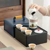 Juego de Tetera Guofeng Qingshan Regalo Portátil Tetera de Mano Bolsa de Almacenamiento Una Tetera Cuatro Tazas Personalizado Regalo Conmemorativo Reunión Anual