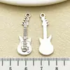 Mistura de 16 Tipos de Símbolos Musicais Antigos de Prata Instrumento Teclado Erhu Guitarra Pipa Pingente de Liga de Zinco Acessórios para Joias DIY