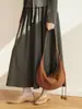 Nova Bolsa de Suede Fosco Estilo Retro Bolinho para Outono e Inverno Feminina, Couro Genuíno Versátil para Trabalho Ombro Sub-braço Transversal