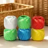 Cuerda tejida de plástico esférica de colores para empaque, correa de amarre diario para el hogar, cuerda de amarre para cajas en logística de almacén
