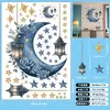 Novo Modelo de Comércio Exterior Estrela e Lua do Oriente Médio Adesivos Decorativos de Embelezamento de Parede Lustre Retrô Adesivos de Parede de PVC Autoadesivos Adesivos de Janela