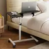 Mesa Lateral Transfronteriza Sala de Estar Antigua Móvil Mesa de Café Pequeña con Ruedas Mesa de Noche Mesa Lateral para Sofá Mesa para Laptop de Cama