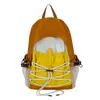 Mochila de Montañismo con Cierre de Cordón para Exteriores, Estilo Retro Nuevo, Mochila Ligera de Color Contrastante, Bolsa de Viaje, Mochila Pequeña Ligera, Mochila Escolar para Mujer