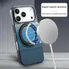 Adequado para Capa de Celular Iphone17, Suporte Giratório, Padrão de Fibra de Carbono, Capa Protetora Integral Anti-Queda para Apple 18Promax