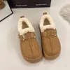 Botas de Nieve Birkenstock Completamente Cubiertas de Suela Gruesa para Mujer 2026 Nuevo Lanzamiento de Invierno Más Terciopelo Engrosado Piel Zapatos de Algodón Cálidos sin Cordones