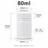 Garrafa Sólida Branca de HDPE com Padrão de Bambu à Prova de Luz para Embalagem de Produtos Farmacêuticos e de Saúde, Garrafa Vazia de Embalagem Universal