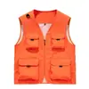 Chaleco Estampado Multibolsillos para Trabajo para Hombre, Chaleco Deportivo Delgado Transpirable para Exteriores, Chaleco de Talla Grande