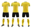 Novo Conjunto de Uniforme de Futebol para Adultos, Uniforme de Equipe para Treinamento de Competição, Camisa de Futebol de Manga Curta Infantil, Tecido Respirável de Secagem Rápida Personalizado