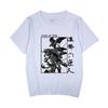 Camiseta con estampado de anime japonés Attack Giant, algodón puro, estilo Harajuku urbano, para hombre y mujer, verano