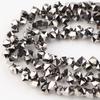 Venta al por mayor accesorios de joyería hechos a mano DIY Cristal cuentas sueltas chapado de alta temperatura agujero lateral cuentas cuadradas cuentas para pulsera accesorios para el cabello