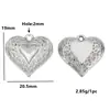 Acero Inoxidable Color Esmalte Colgante de Corazón con Goteo de Aceite Encaje Tallado Colgante de Corazón de Melocotón Accesorios para Manualidades Accesorios
