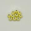 Cuentas de colores de aleación, cuentas redondas, cuentas sueltas de pintura, material de pulsera con agujero pasante, accesorios de joyería DIY, pulsera colgante al por mayor