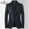 Terno Versátil Cor Sólida Laishbert para Negócios Casuais Masculino, Novo Terno Outono Estilo Coreano Slim Fit, Elástico e Antirrugas