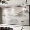 Mural Decorativo Chinês Estéreo Tinta Paisagem Fundo de TV Parede Papel de Parede Sala de Estar Filme e Televisão Tecido de Parede Papel de Parede Paisagem