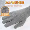 Luvas de trabalho de inverno em cashmere, espessas, forradas com fleece, impermeáveis, à prova de frio, quentes, aquecimento, antiderrapantes, resistentes ao desgaste, atacado de fábrica