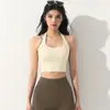 Conjunto de Fitness Talla Grande para Mujer Sujetador Deportivo Halter Body Espalda Bonita Ropa Exterior Camiseta sin Mangas de Yoga Running Pilates Verano