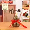 Cabaça Aberta de Latão Casa Sala de Estar Escritório Dao Oito Tesouros Gourd Oito Imortais Riqueza Fortuna Caractere Cabaça de Cobre Artesanato em Metal
