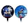 Nuevo Globo de Película de Aluminio Sonic Forma de Dibujo Animado Globo de Película de Aluminio al por Mayor Globo de Decoración de Cumpleaños