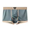 Ropa Interior de Satín para Hombre Hielo Seda Transpirable 2025 Deportiva Antibacteriana Entrepierna de Seda Calzoncillos Bóxer Hielo Seda Secado Rápido