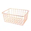 Cesta de Almacenamiento de Metal Escandinavo Simple de Hierro Personalizada Organizador de Almacenamiento para el Hogar Cesta de Almacenamiento para Frutas, Artículos Varios, Joyas