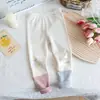 Pantalones Casuales Nuevos de Primavera y Otoño para Niñas, Pantalones Jogger Elegantes con Adorno de Encaje, Pantalones de Chándal, Pantalones Largos para Bebés Niñas