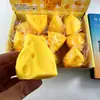 Brinquedo Squishy de Queijo Simulado para Alívio do Estresse, Mini Brinquedo de Queijo de Alta Aparência para Alívio do Estresse e Conforto