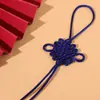 Nudo Chino Tejido a Mano No. 5 6 Discos Nudo Cuadrado Caja de Regalo Colgante Linterna Acrílica Colgante Cuerda Colgante Línea de Cola 25cm