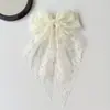 Grampo de Cabelo com Laço de Renda Vazada, Venda Quente Transfronteiriça Europeia e Americana, com um Toque Super de Fada e Fitas Fluidas