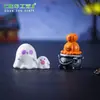 Novo produto transfronteiriço: Caldeirão de bruxa miniatura criativo de Halloween, uma decoração DIY para paisagens em miniatura, um pequeno acessório de resina