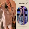 Lingerie Sexy Estilo Namorado Sedutora Camisa Sexy Tamanho Grande Roupão Uniforme Cardigã Tentação Roupa de Dormir Seduzindo Sem Fundo