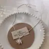 Collar Colgante de Copo de Nieve de Diseño Único Estilo Coreano Lujo Ligero para Mujeres Cadena para Clavícula Versátil de Nicho Joyería de Alto Temperamento Tendencia