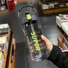 Taza de Agua Deportiva de Gran Capacidad, Taza de Plástico Popular para Fitness Resistente a Altas Temperaturas, Botella de Agua Extra Grande, Taza Portátil con Popote