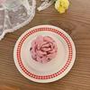 Handmade Elegante Rose Flower Grab Clip Retro Francês de Alta Qualidade Hairpin Disc Cabelo Back Head Shark Acessórios de Cabelo para Mulheres