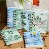 Cuaderno de espiral estilo antiguo, Cuaderno A7 de tapa lateral estilo chino, papelería para estudiantes regalo al por mayor, regalo pequeño para estudiantes, bloc de notas