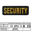 Velcro Transfronterizo Grande Personal de Seguridad Inglés Parche de Tela Bordado Insignia Decorativa Trasera Parche Transfronterizo