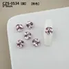 Brilhantes K9 Premium Decorações de Strass para Nail Art Rosa Luxuoso Retangular Ovo de Pombo Coração Assimétrico Strass Acabados Feitos à Mão para Nail Art