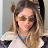 Moda Europea y Americana Nuevas Gafas de Sol Cuadradas de Marco Pequeño Retro Versátiles para Conducir Gafas Anti-UV Modernas para Hombres y Mujeres