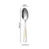 Cross-border Amazon Star Diamond Aço Inoxidável Estilo Ocidental Tableware Faca de bife engrossado, garfo e colher Chá Colher Set Série Ouro