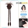 Nuevas Trenzas de Peluca de Estilo Chino para Mujer, Refrescante Ins Pinza para el Cabello Moño Perezoso, Trenzas de Doble Giro, Trenzas de Peluca, Cola de Caballo