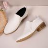 Zapatos de Moda Versátiles y Cómodos para Mujer Primavera y Otoño 2025 Diseño Nicho Casual Punta Afilada Tacón Grueso Zapatos de Mujer