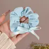 Lazo para el pelo de osito dulce, Cuerda para el pelo de estilo perezoso lindo, Gomita de terciopelo con lazo para mujer, Accesorio para el pelo de mujer