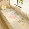 Cojín de ventana mirador de dibujos animados, felpa, apto para todas las estaciones, cachemira sintética, engrosado, para balcón, tatami, cojín de asiento de modificación moderno