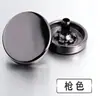 Botones de presión de metal al por mayor de fábrica, Botones ocultos para chaquetas, Accesorios para prendas de vestir, Cierres de presión pintados de colores