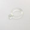 Anillo de esmalte de colores hecho a mano con nicho europeo y americano, anillo de vidrio transparente multicolor para mujer, anillo de nicho hecho a mano.